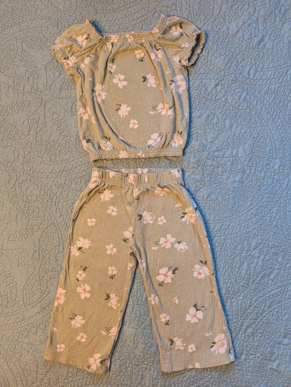 Carter 2-Piece Toddler Girl Floral Outfit Size 2T